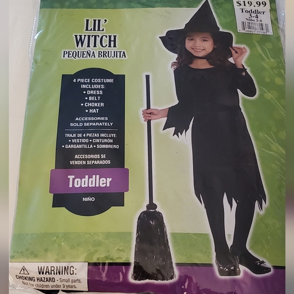 Lil'  Witch Costume Size 3T-4T - Picture 1 of 2